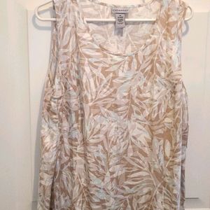 Linen midi sleeveless Dress